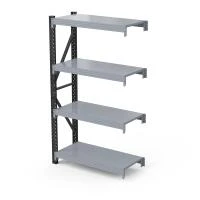 Стеллаж Векстор 500 (2500x1800x500 мм) 4 яруса, дополнительная секция