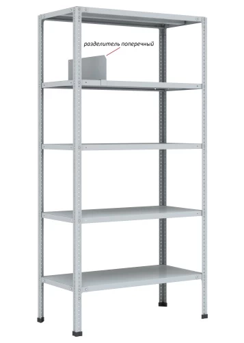 Стеллаж металлический Титан МС-750 1800x700x500/6