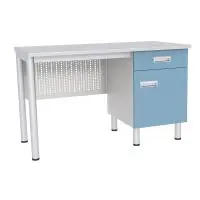 Стол лабораторный с тумбой с дверкой и выдвижным ящиком МЕГИ ForLab СЛ-04-106 (СЛ-04-МСК)