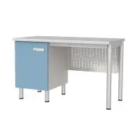 Стол лабораторный с тумбой с дверкой и полкой МЕГИ ForLab СЛ-04-101 (СЛ-04-МСК)