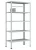 Стеллаж металлический Титан МС-750 2500x700x400/4 Стеллаж металлический Титан МС-750 2500x700x400/4
